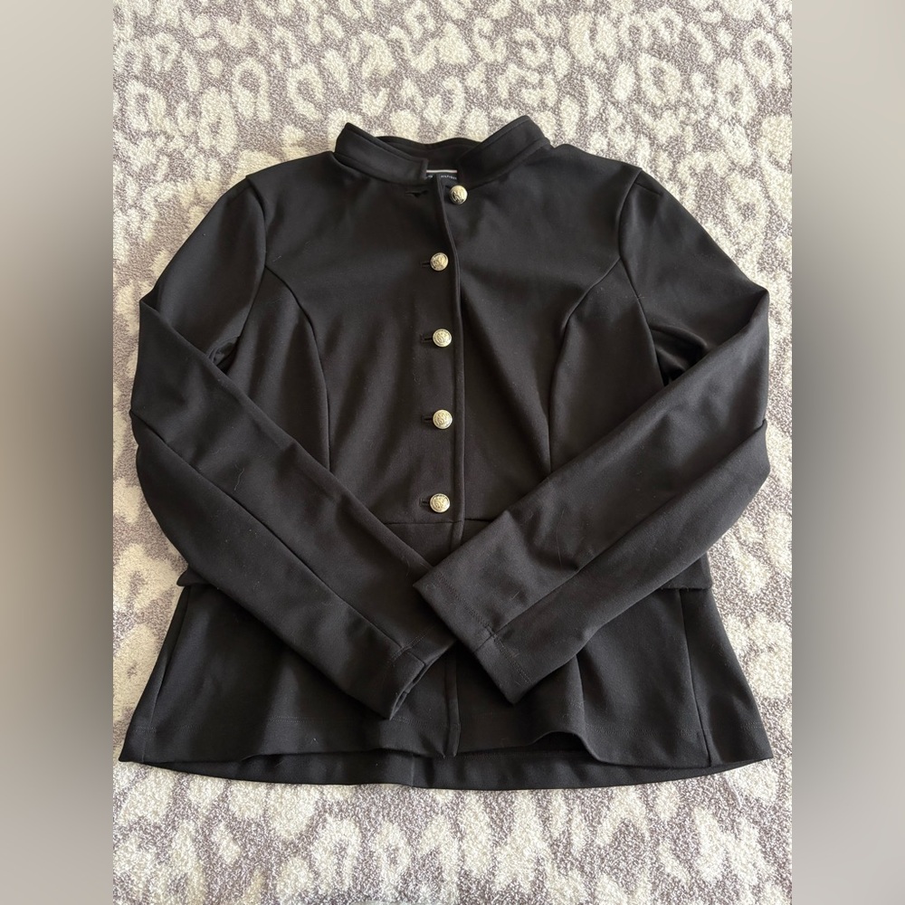 tommy hilfiger smooth button up blazer
